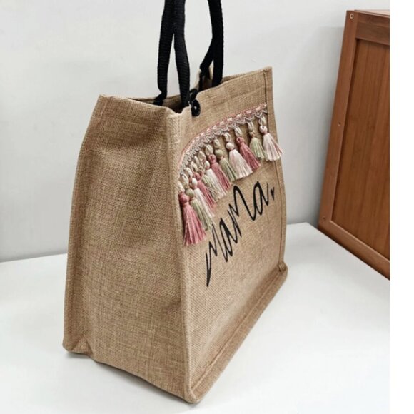 🎉Host Pick 8/10 🎉 "Mama" Tote Bag Great Gift Bag for New Moms Baby Shower Bday - Picture 3 of 5